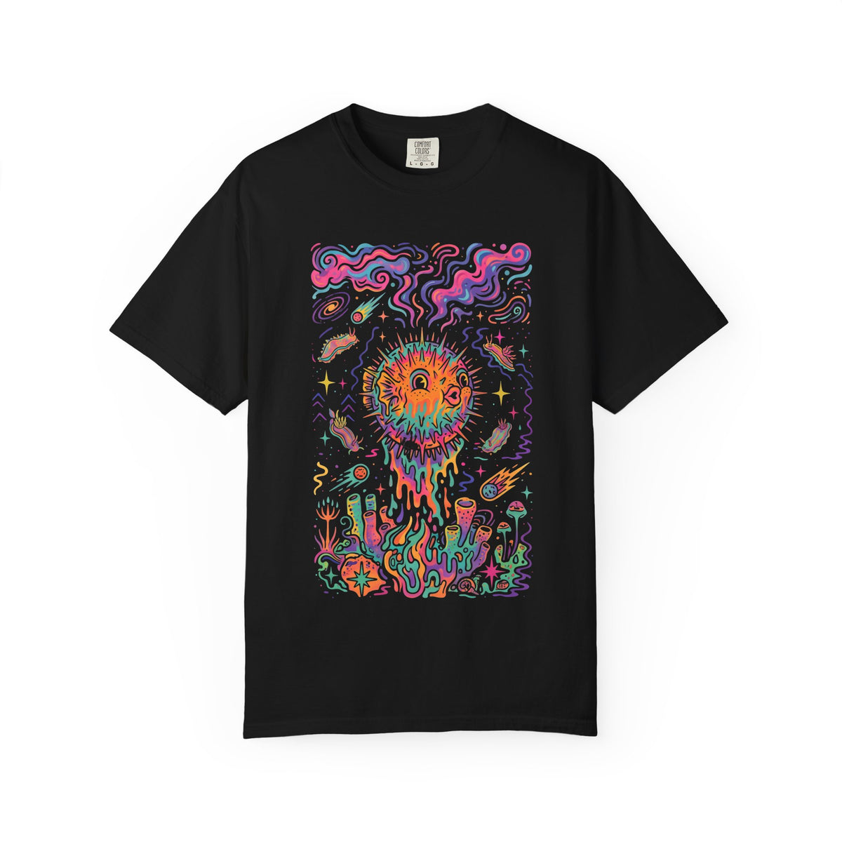 Psychedelic Melting Pufferfish  - Unisex Tee