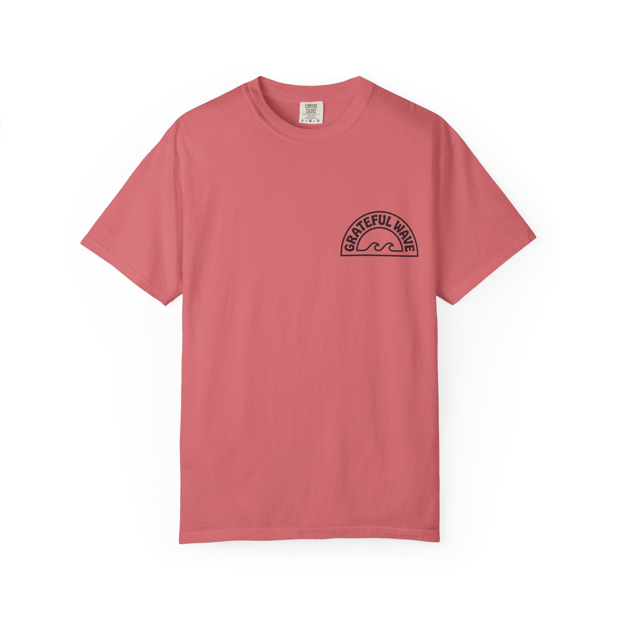 Shaka Graphic T-Shirt — Colorful Hand Sign Tee with 'Grateful Hand' Chest Logo