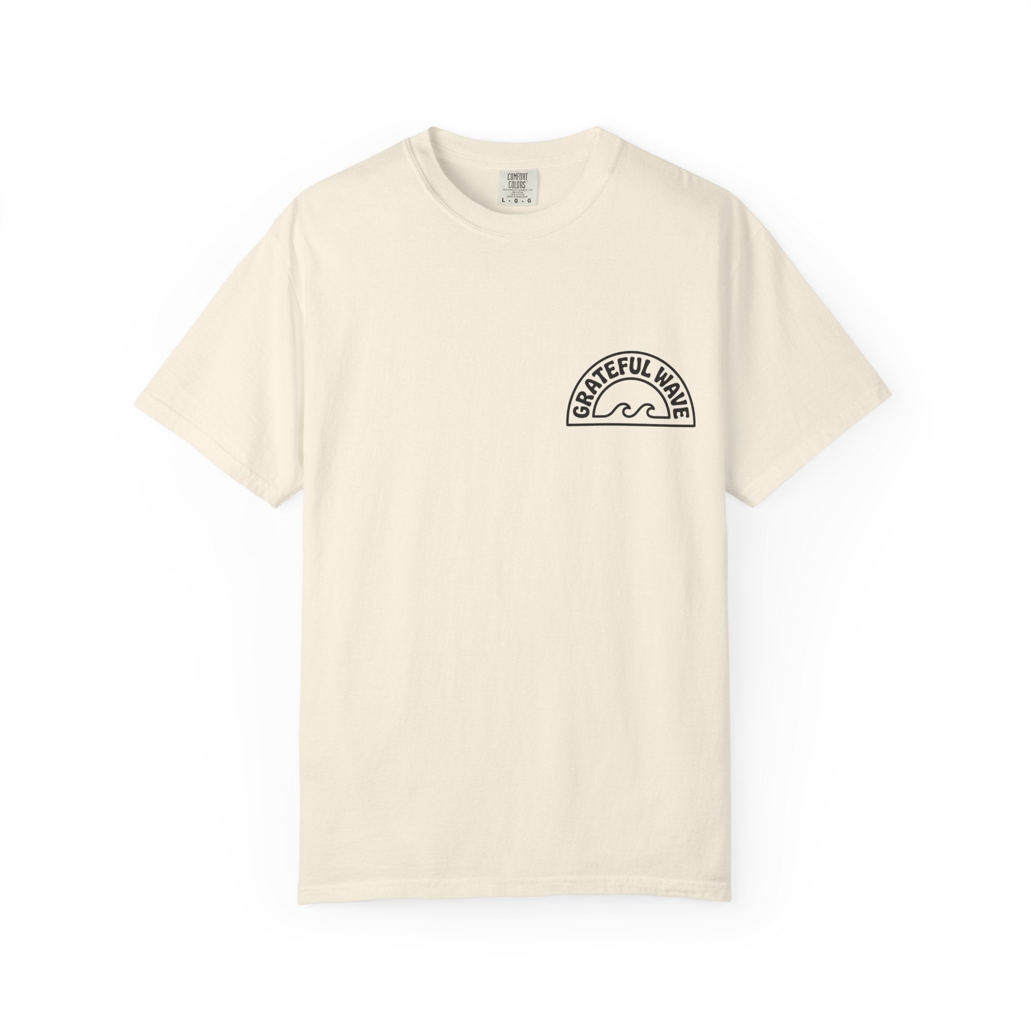 Shaka Graphic T-Shirt — Colorful Hand Sign Tee with 'Grateful Hand' Chest Logo