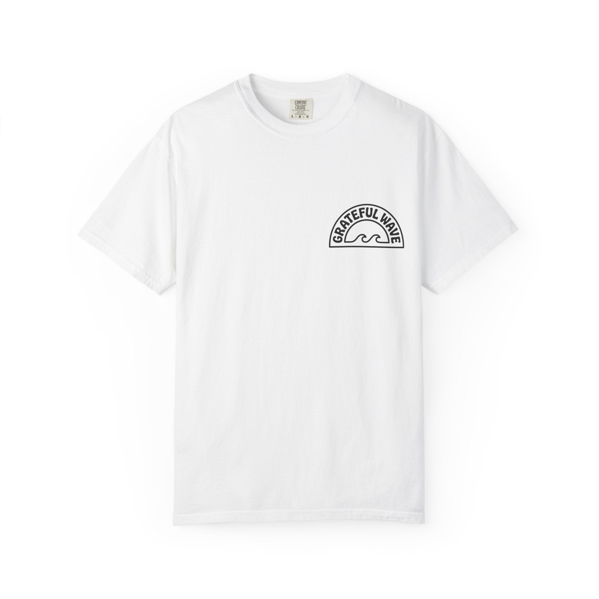 Shaka Graphic T-Shirt — Colorful Hand Sign Tee with 'Grateful Hand' Chest Logo