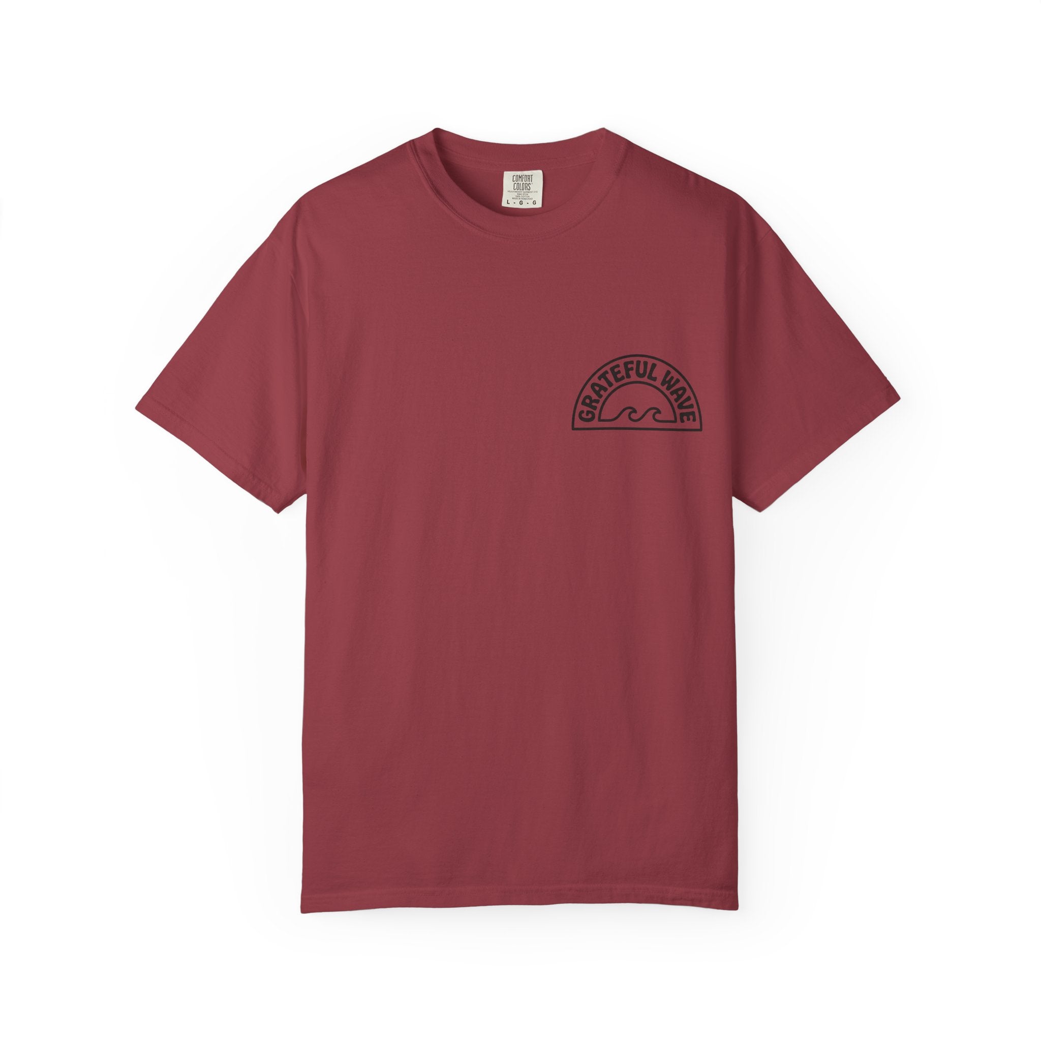 Shaka Graphic T-Shirt — Colorful Hand Sign Tee with 'Grateful Hand' Chest Logo