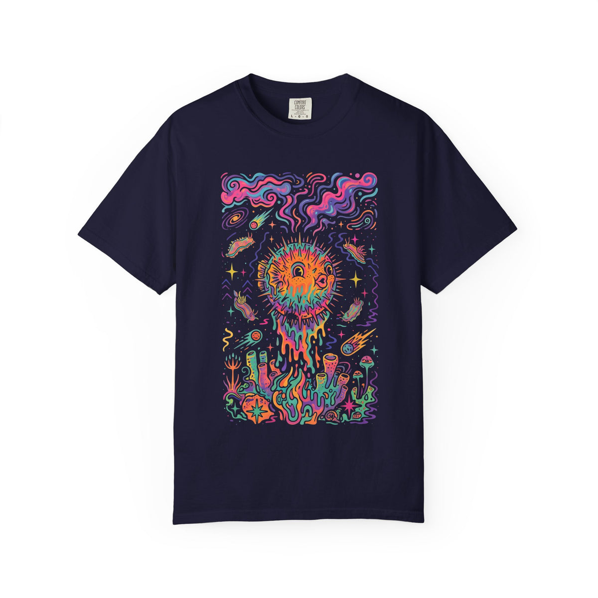 Psychedelic Melting Pufferfish  - Unisex Tee